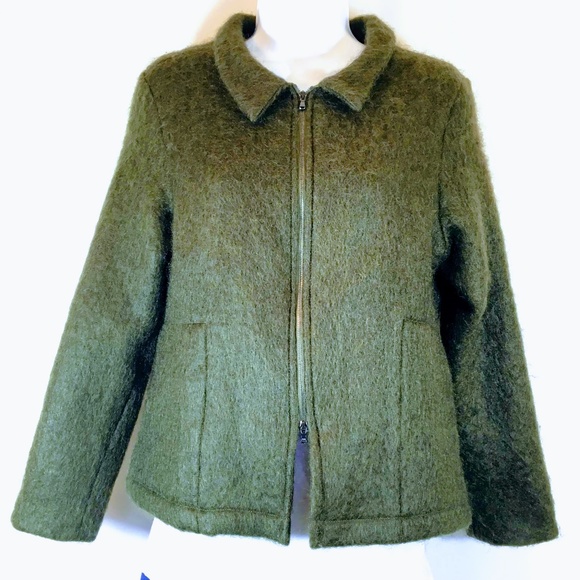 Andrea Reynders Jackets & Blazers - Andrea Reynders Repurposed Wool Full Zip Jacket